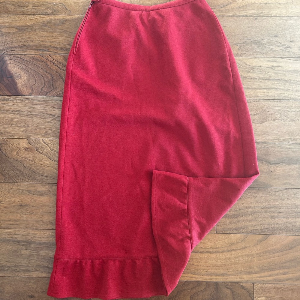 Vintage Sonia Rykiel Red Wool Garment